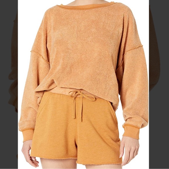 NWT Free People FP Movement Kelly Two Piece Matching Set in Cognac Vintage Look - Picture 2 of 5